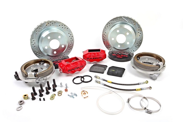 12" Rear SS4 Brake System with Park Brake - Silver